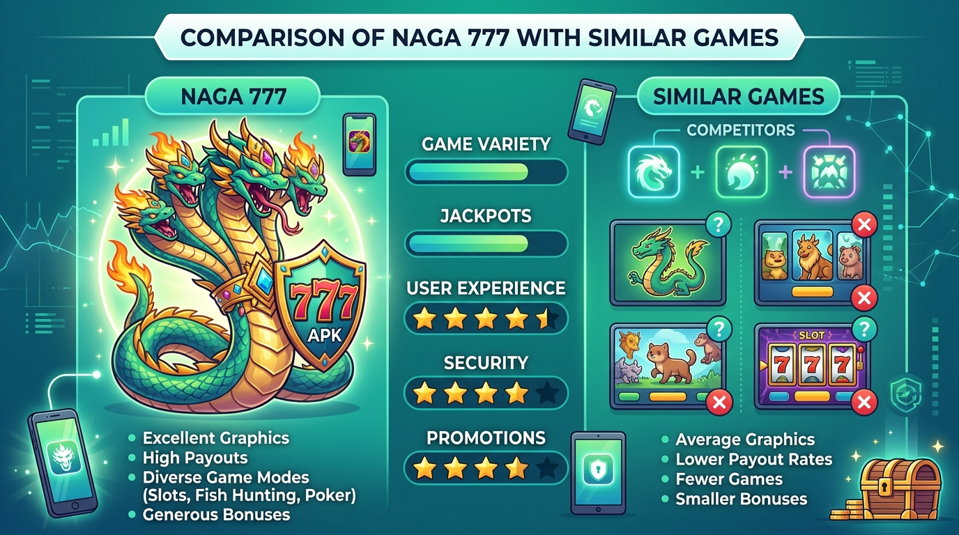 ការប្រៀបធៀប Naga 777 ជាមួយហ្គេមស្រដៀងគ្នា